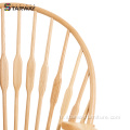 Chaise en bois massif chaise en osier en rotin